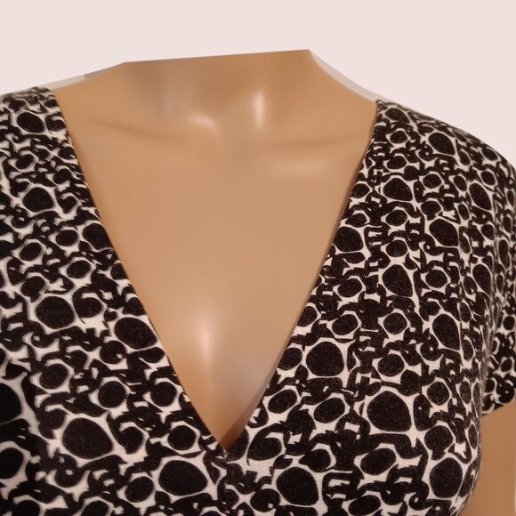 Elle White and Black Mini Dress Size X Small - Picture 5 of 9